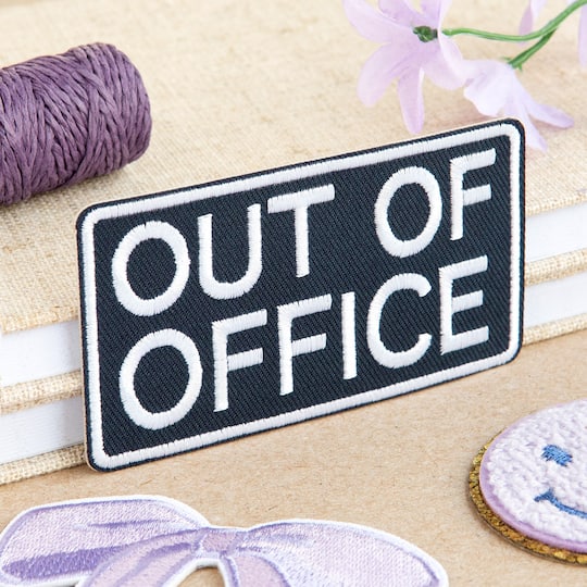 Out Of Office Embroidered Iron-On & Adhesive Patch by Make Market®